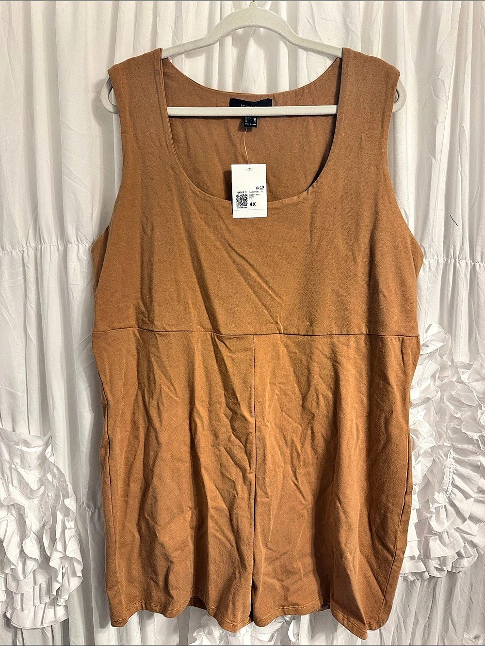 Forever 21 Plus Apparel Dress/Piece Romper Brown Romper Size 4X NWT